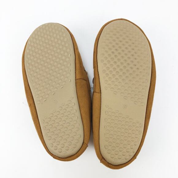 Nordstrom Rack Mens Bonfire Moccasin Slipper Small 7-8 Tan Chestnut NWT - Picture 9 of 9